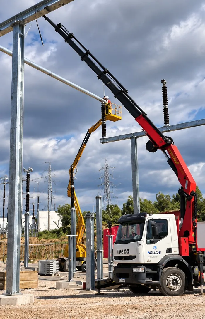 Montaje de estructuras eléctricas